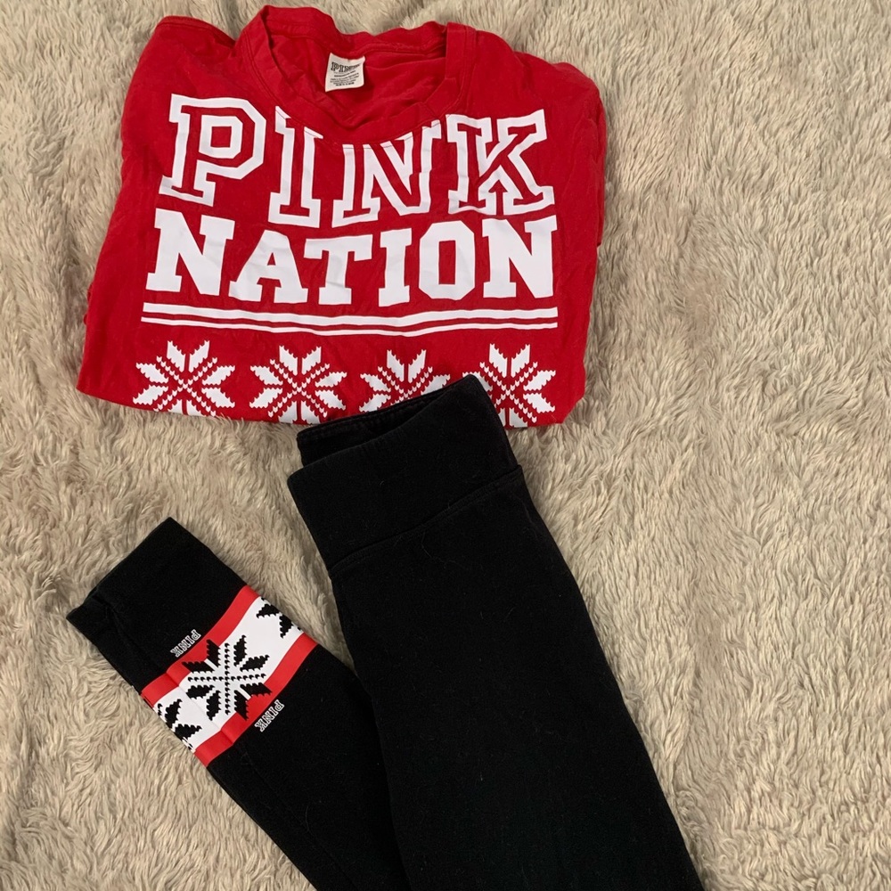 Victoria’s Secret PINK Christmas lounge set